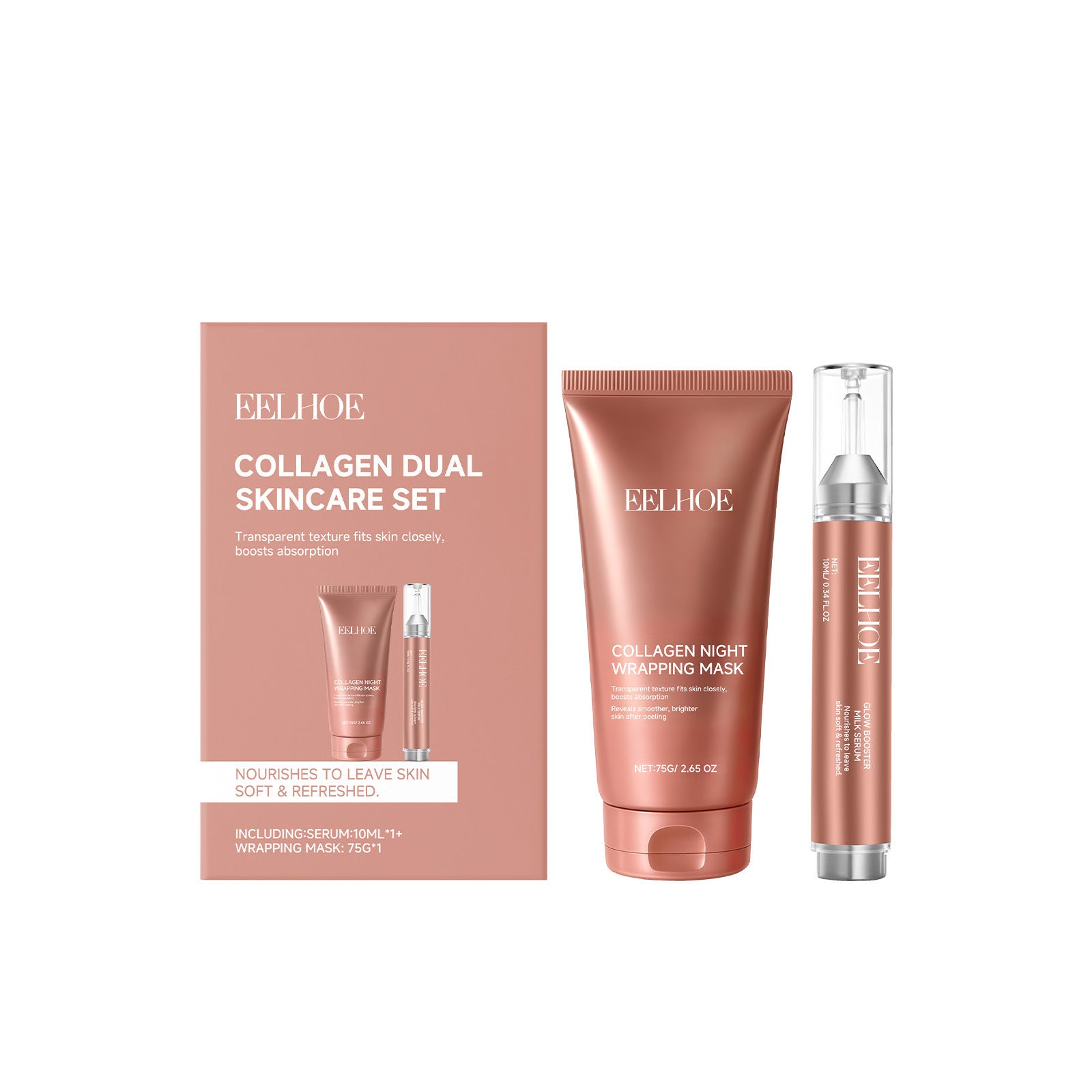 Kollagen Gesichtsmasken Set – Intensive Feuchtigkeitspflege