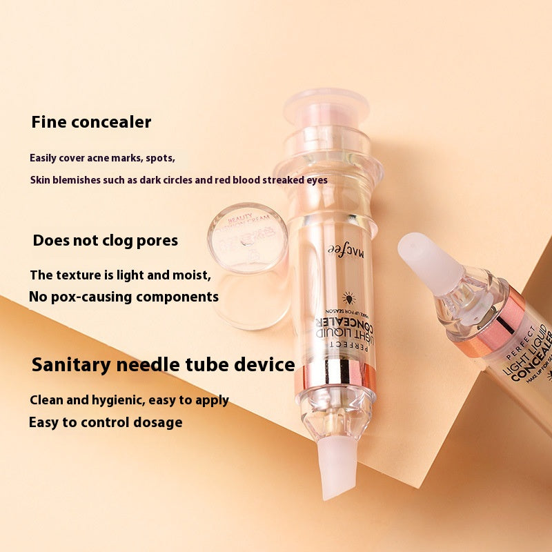 Flüssig-Concealer in Spritzenform – Abdeckende Foundation für makellosen Teint