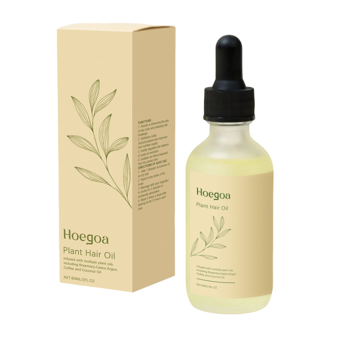 Hair Oil Plant Ingredients Gentle Care