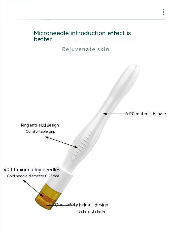 Dermaroller DRS40 – Micro Needle Gesichtspflege Gerät mit Titannadeln