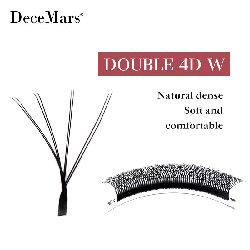 DeceMars 8D W Shape Eyelash Extensions 12 Lines Per Tray