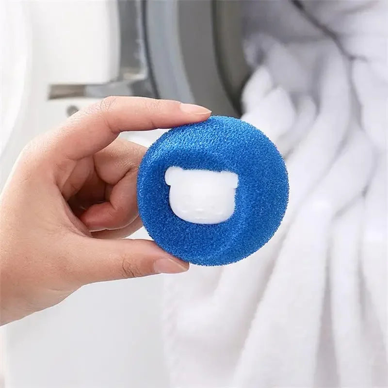 Reusable Pet Hair Remover Laundry Balls Sponge Cleaning Balls Washing Machine Lint Catcher For Cat Dog Fur Household Filter