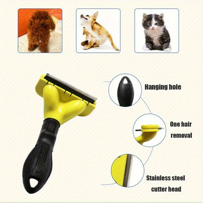 Style Pet Hair Remover Dog Cat Grooming Brush, Deshedding Comb for Puppy Shedding, Fur Removal Clipper Tool for Long Short Hair