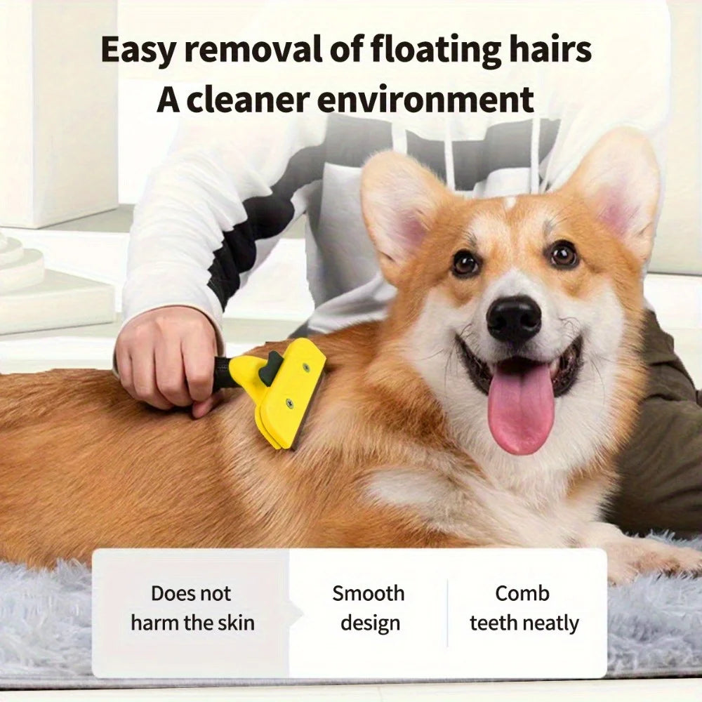 Style Pet Hair Remover Dog Cat Grooming Brush, Deshedding Comb for Puppy Shedding, Fur Removal Clipper Tool for Long Short Hair