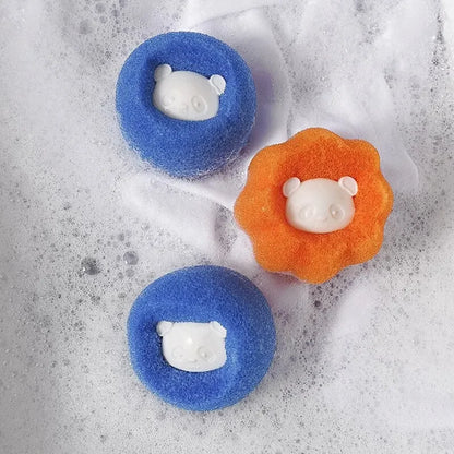 Reusable Pet Hair Remover Laundry Balls Sponge Cleaning Balls Washing Machine Lint Catcher For Cat Dog Fur Household Filter
