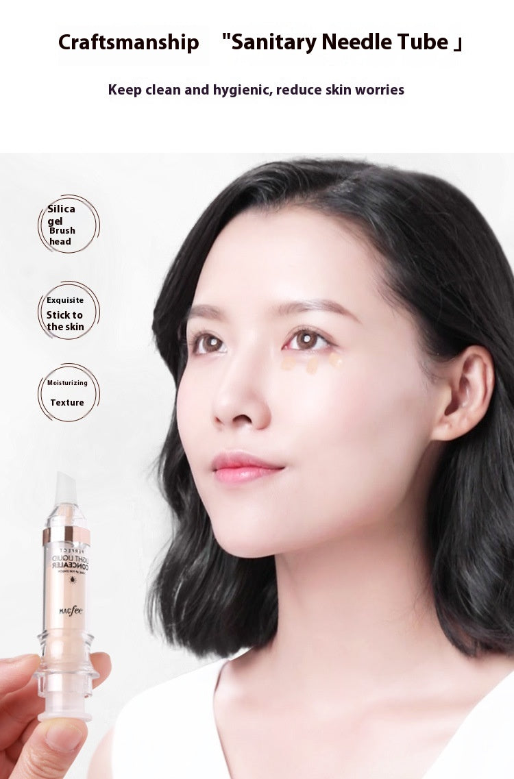 Flüssig-Concealer in Spritzenform – Abdeckende Foundation für makellosen Teint
